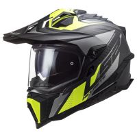 LS2 MX701 EXPLORER CARBON FOCUS adventure helma matná-H-V-žlutá